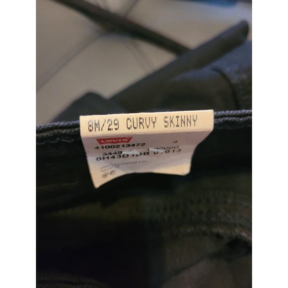 Levi 529 Womens Size 8 Black Curvy Skinny NWT Jeans CB6/52 - Picture 10 of 10